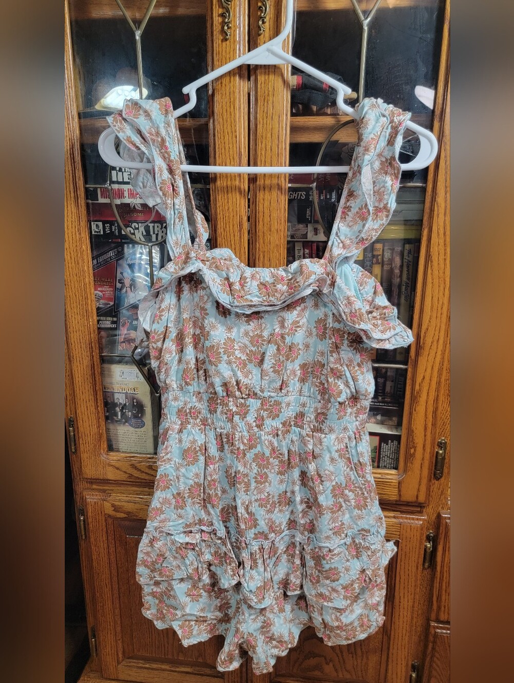 Listicle Women's  Light Blue Floral Romper Size Small